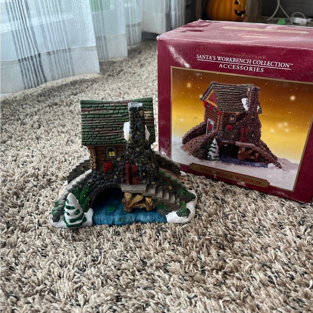 Santa’s Workbench Collections - stone bridge with house